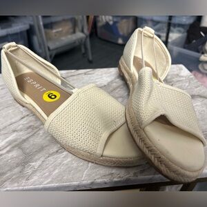 NWOT Esprit Cream Espadrille Women's Shoes